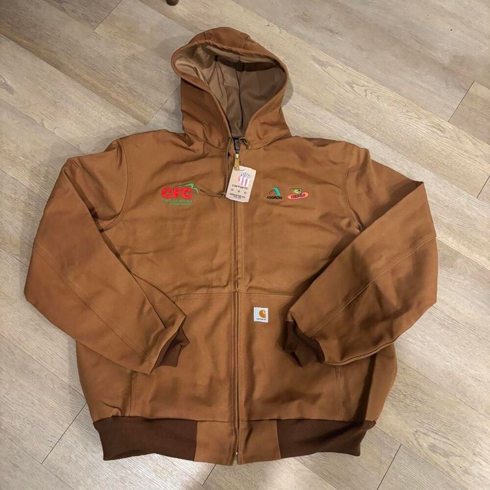 Carhartt Men's Brown and Tan Jacket